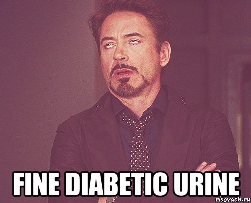  fine diabetic urine, Мем твое выражение лица