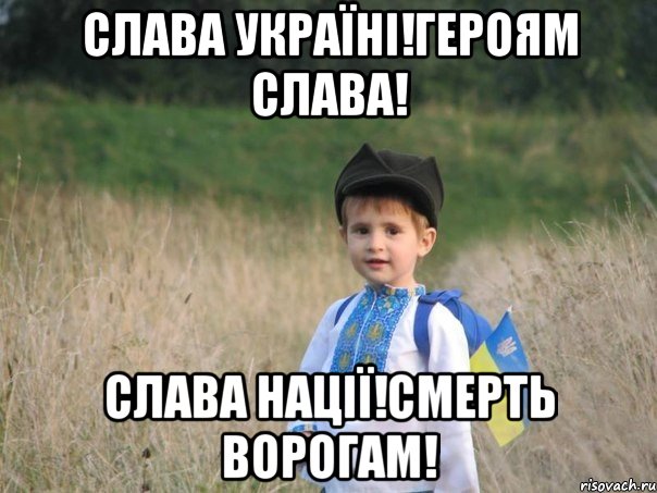 Слава Україні!Героям слава! Слава нації!Смерть ворогам!, Мем Украина - Единая