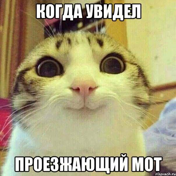 КОГДА УВИДЕЛ ПРОЕЗЖАЮЩИЙ МОТ