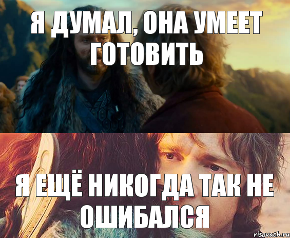 Я думал, она умеет готовить Я ещё никогда так не ошибался, Комикс Я никогда еще так не ошибался