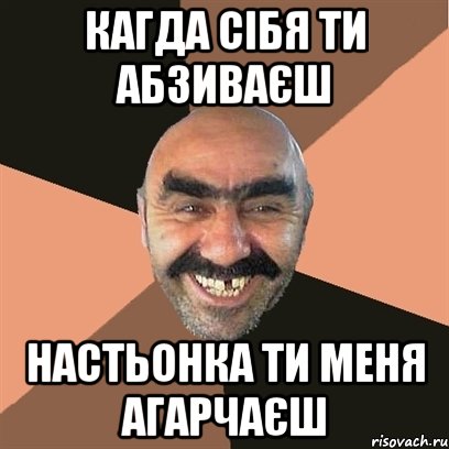 кагда сібя ти абзиваєш настьонка ти меня агарчаєш, Мем Я твой дом труба шатал