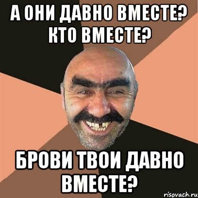 А они давно вместе? Кто вместе? Брови твои давно вместе?, Мем Я твой дом труба шатал