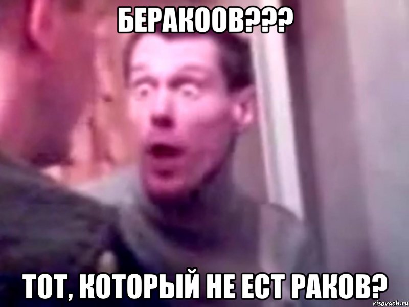 Беракоов??? Тот, который не ест раков?, Мем Запили