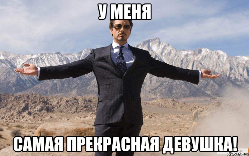 У меня Самая прекрасная девушка!, Мем железный человек