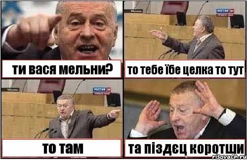 ти вася мельни? то тебе їбе целка то тут то там та піздєц коротши, Комикс жиреновский