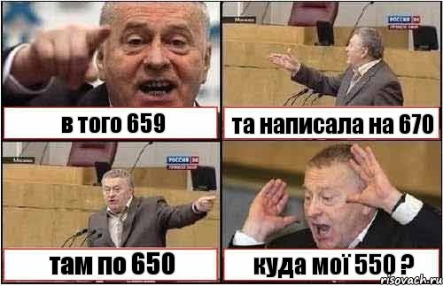 в того 659 та написала на 670 там по 650 куда мої 550 ?, Комикс жиреновский