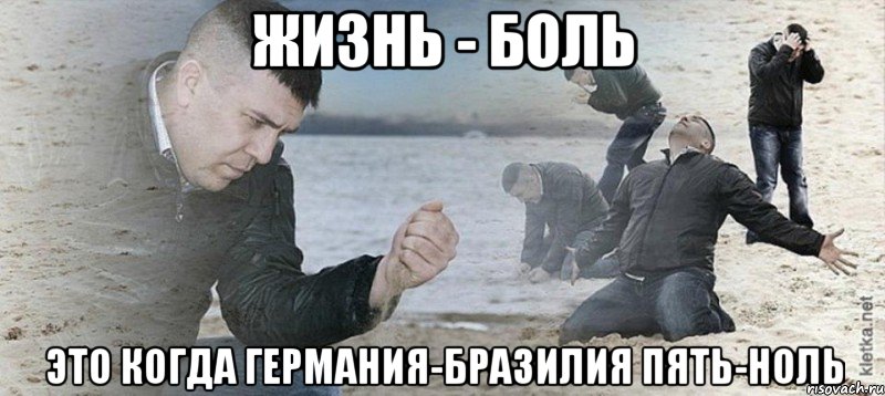 Жизнь - боль Это когда Германия-Бразилия пять-ноль