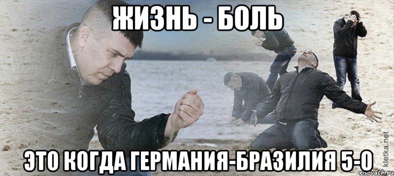 Жизнь - боль Это когда Германия-Бразилия 5-0