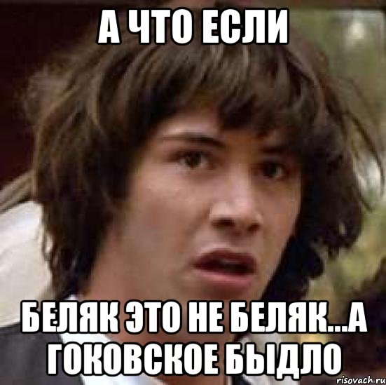 А ЧТО ЕСЛИ Беляк это не Беляк...а ГОКовское быдло, Мем А что если (Киану Ривз)
