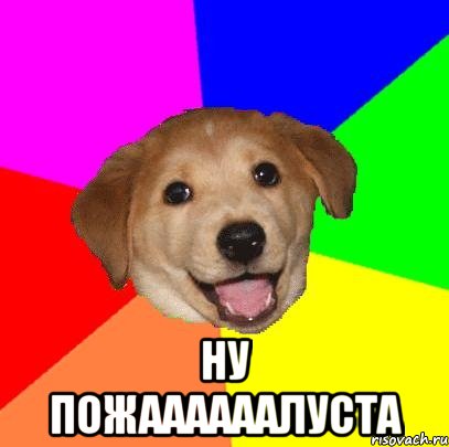  Ну пожаааааалуста, Мем Advice Dog