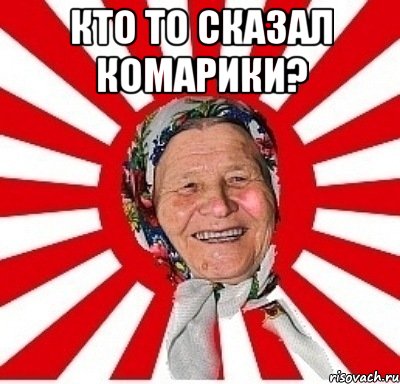 Кто то сказал Комарики? , Мем  бабуля