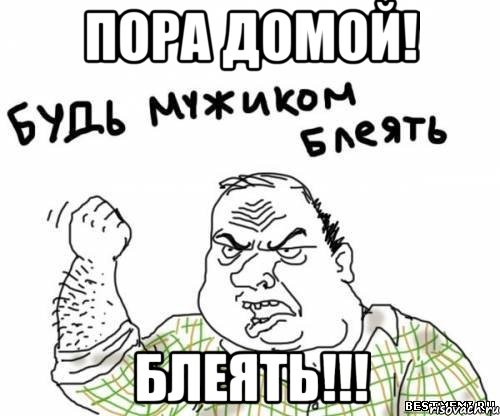 Пора домой! Блеять!!!, Мем блять
