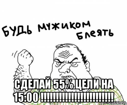  Сделай 55% цели на 15:00 !!!!!!!!!!!!!!!!!!!!!!!!, Мем блять