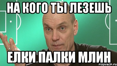 НА КОГО ТЫ ЛЕЗЕШЬ ЕЛКИ ПАЛКИ МЛИН, Мем бубнов