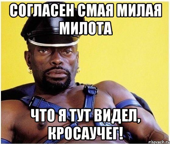 Согласен Смая милая милота Что я тут видел, кросаучег!, Мем Черный властелин