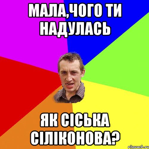 МАЛА,ЧОГО ТИ НАДУЛАСЬ ЯК СІСЬКА СІЛІКОНОВА?, Мем Чоткий паца
