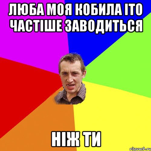 люба моя кобила іто частіше заводиться ніж ти, Мем Чоткий паца