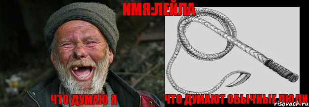 Что думаю я Что думают обычные люди Имя:Лейла