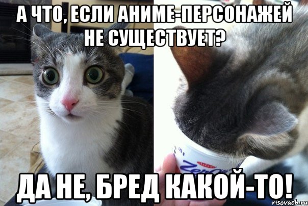 А что, если аниме-персонажей не существует? Да не, бред какой-то!, Комикс  Да не бред-какой-то (2 зоны)