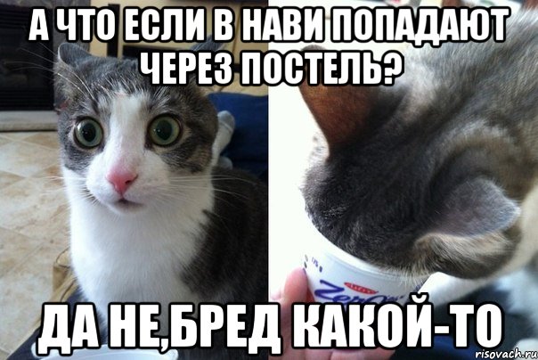 А что если в НаВи попадают через постель? Да не,бред какой-то, Комикс  Да не бред-какой-то (2 зоны)