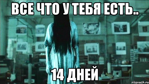 все что у тебя есть.. 14 дней