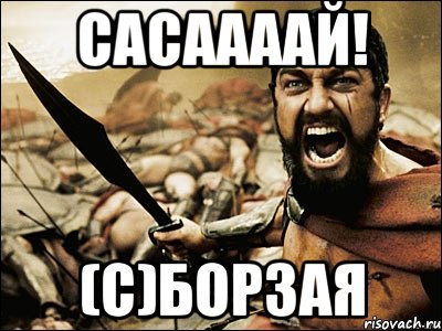 САСААААЙ! (с)Борзая, Мем Это Спарта
