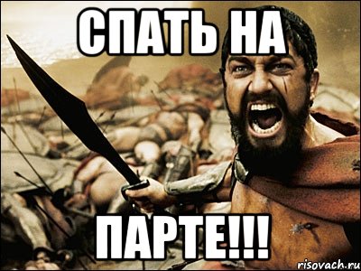 спать на ПАРТЕ!!!, Мем Это Спарта