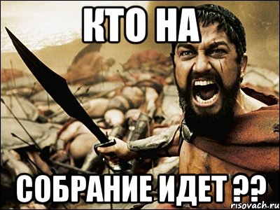 Кто на Собрание Идет ??, Мем Это Спарта