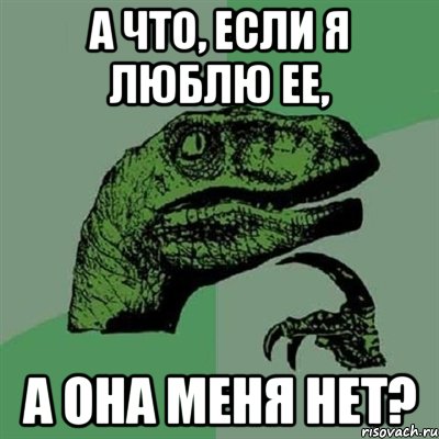 А что, если я люблю ее, а она меня нет?, Мем Филосораптор