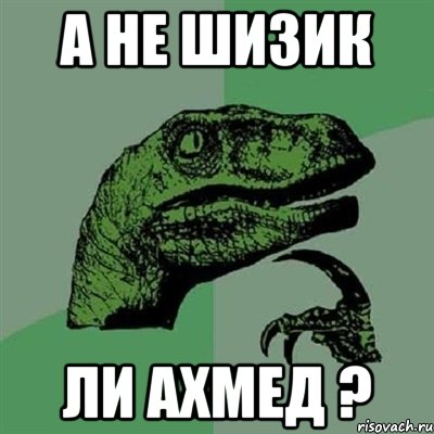 А не ШИЗИК Ли Ахмед ?, Мем Филосораптор