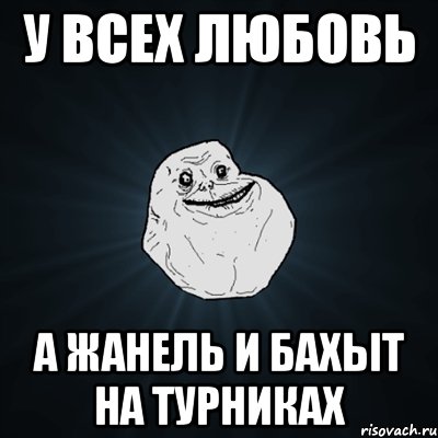 У всех любовь а Жанель и Бахыт на турниках, Мем Forever Alone