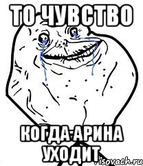 То чувство Когда Арина уходит, Мем Forever Alone