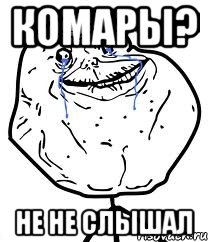 комары? не не слышал, Мем Forever Alone