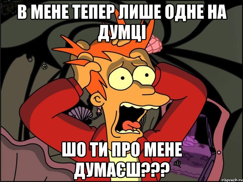 в мене тепер лише одне на думці шо ти про мене думаєш???, Мем Фрай в панике