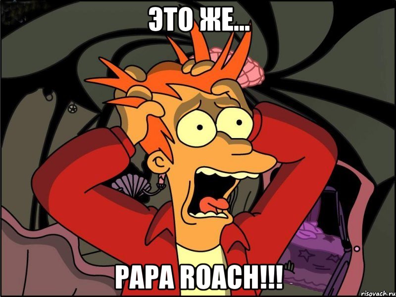 Это же... Papa Roach!!!, Мем Фрай в панике