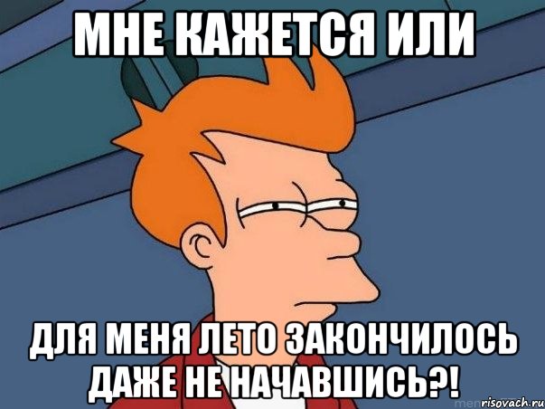 Мне кажется или для меня лето закончилось даже не начавшись?!, Мем  Фрай (мне кажется или)