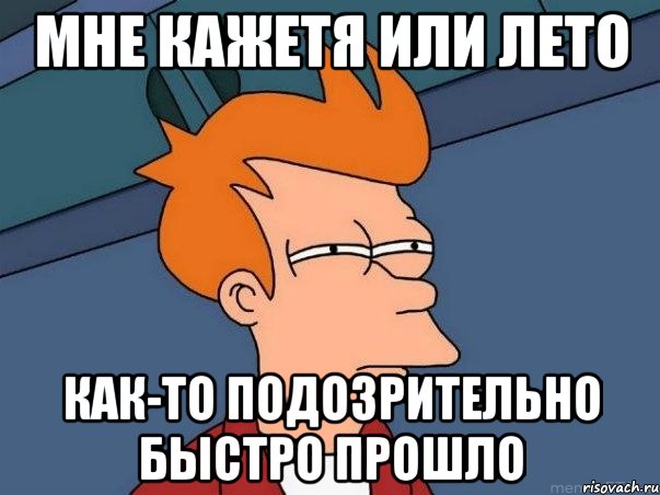 МНЕ КАЖЕТЯ ИЛИ ЛЕТО КАК-ТО ПОДОЗРИТЕЛЬНО БЫСТРО ПРОШЛО, Мем  Фрай (мне кажется или)