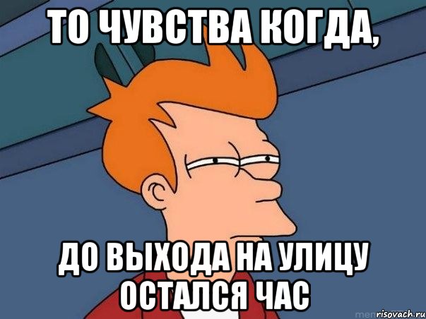 То чувства когда, до выхода на улицу остался час, Мем  Фрай (мне кажется или)