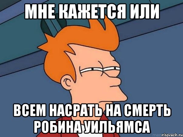 мне кажется или всем насрать на смерть Робина Уильямса, Мем  Фрай (мне кажется или)