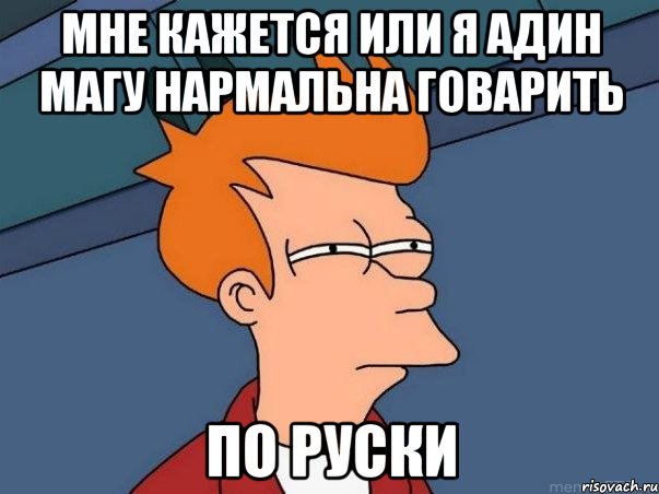 мне кажется или я адин магу нармальна говарить по руски, Мем  Фрай (мне кажется или)