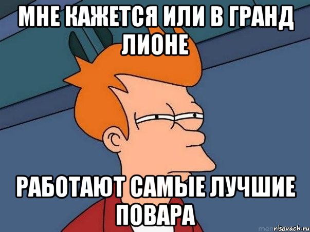 Мне кажется или в Гранд Лионе работают самые лучшие повара, Мем  Фрай (мне кажется или)