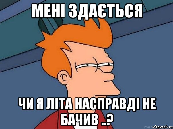 Мені здається чи я літа насправді не бачив ..?, Мем  Фрай (мне кажется или)