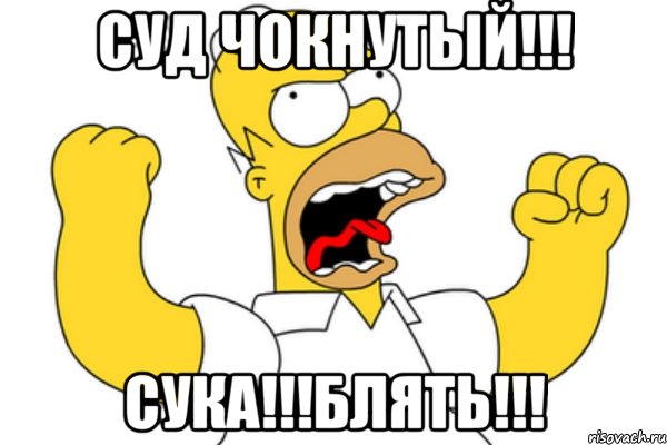 Суд чокнутый!!! Сука!!!Блять!!!, Мем Разъяренный Гомер