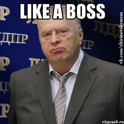 like a boss , Мем Хватит это терпеть (Жириновский)