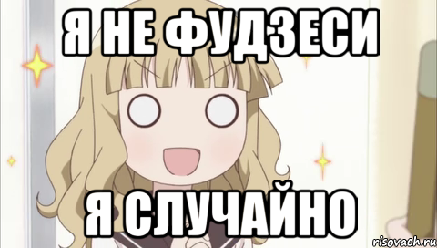 я не фудзеси я случайно, Мем к