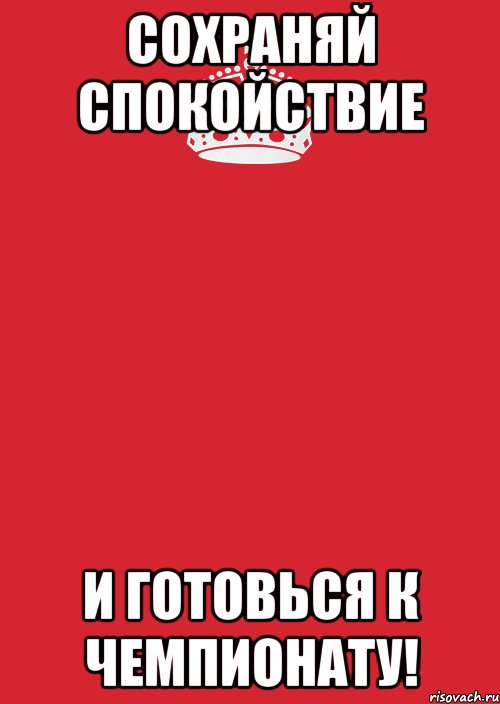 сохраняй спокойствие и готовься к чемпионату!, Комикс Keep Calm 3