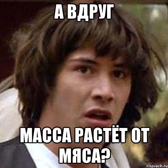 А вдруг Масса растёт от мяса?, Мем А что если (Киану Ривз)
