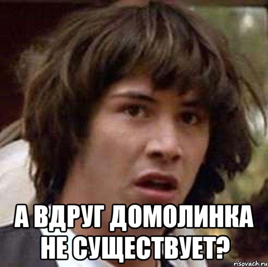  а вдруг домолинка не существует?, Мем А что если (Киану Ривз)