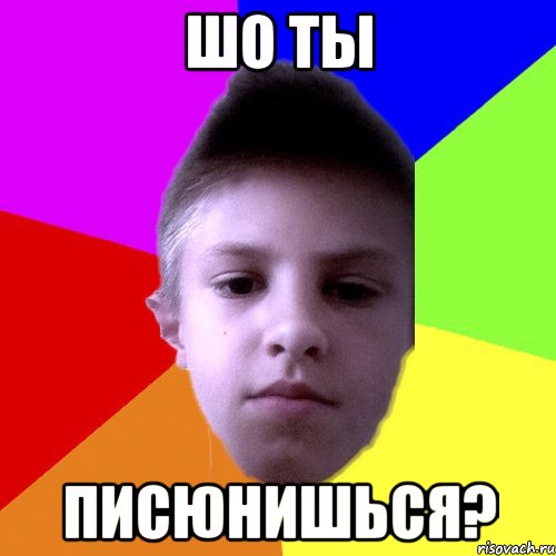 ШО ТЫ ПИСЮНИШЬСЯ?