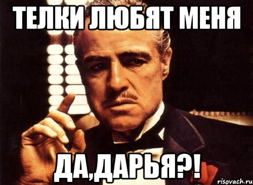 Телки любят меня да,Дарья?!, Мем крестный отец